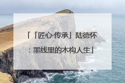 「匠心·传承」陆德怀：墨线里的木构人生