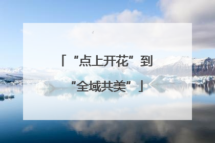 “点上开花”到“全域共美”