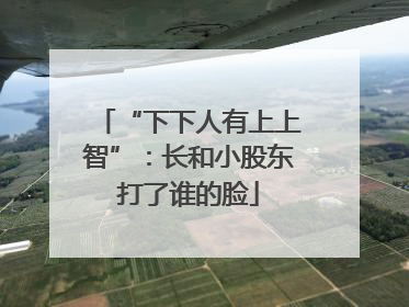 “下下人有上上智”：长和小股东打了谁的脸
