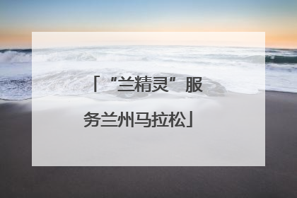 “兰精灵”服务兰州马拉松