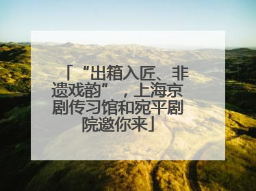 “出箱入匠、非遗戏韵”，上海京剧传习馆和宛平剧院邀你来