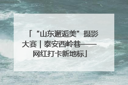 “山东邂逅美”摄影大赛｜泰安西岭巷——网红打卡新地标