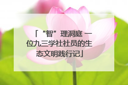 “智”理洞庭 一位九三学社社员的生态文明践行记