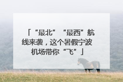 “最北”“最西”航线来袭，这个暑假宁波机场带你“飞”