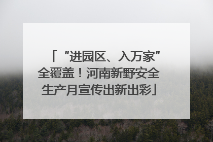 “进园区、入万家”全覆盖！河南新野安全生产月宣传出新出彩