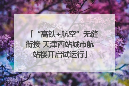 “高铁+航空”无缝衔接 天津西站城市航站楼开启试运行