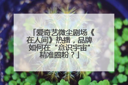 爱奇艺微尘剧场《在人间》热播，品牌如何在“意识宇宙”精准圈粉？
