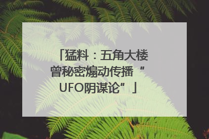 猛料：五角大楼曾秘密煽动传播“UFO阴谋论”
