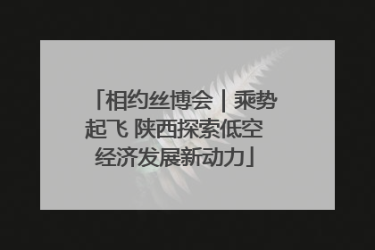 相约丝博会｜乘势起飞 陕西探索低空经济发展新动力