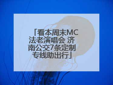 看本周末MC法老演唱会 济南公交7条定制专线助出行