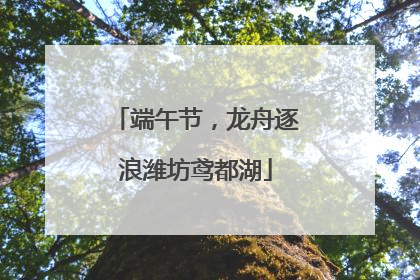 端午节，龙舟逐浪潍坊鸢都湖
