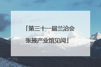 第三十一届兰洽会张掖产业馆见闻