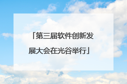 第三届软件创新发展大会在光谷举行