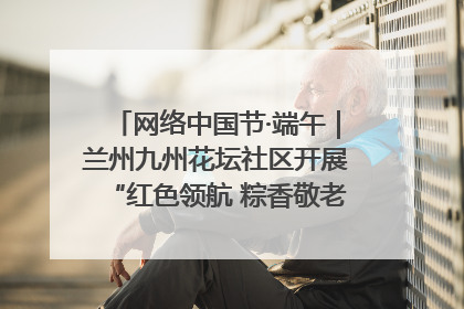 网络中国节·端午｜兰州九州花坛社区开展“红色领航 粽香敬老”端午主题活动