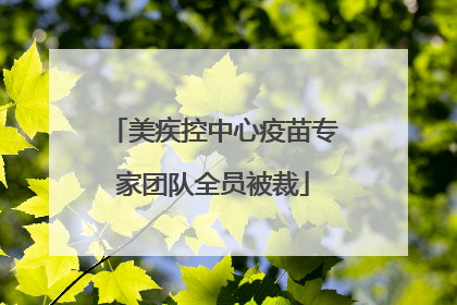 美疾控中心疫苗专家团队全员被裁