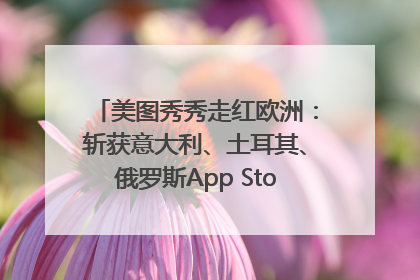 美图秀秀走红欧洲：斩获意大利、土耳其、俄罗斯App Store分类榜第一