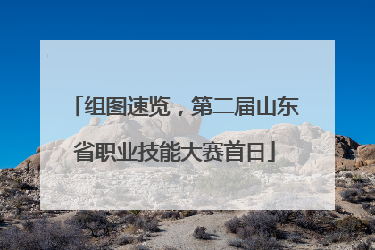 组图速览，第二届山东省职业技能大赛首日