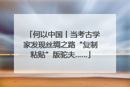 何以中国丨当考古学家发现丝绸之路“复制粘贴”版驼夫……