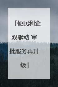 便民利企双驱动 审批服务再升级