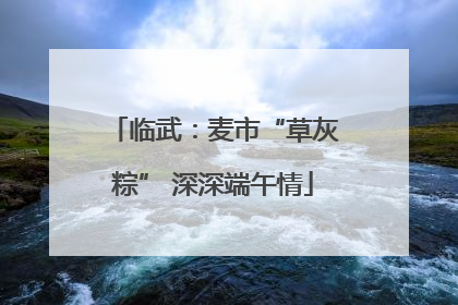 临武：麦市“草灰粽” 深深端午情