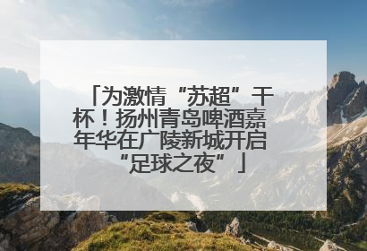 为激情“苏超”干杯！扬州青岛啤酒嘉年华在广陵新城开启“足球之夜”