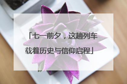 七一前夕，这趟列车载着历史与信仰启程