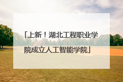 上新！湖北工程职业学院成立人工智能学院