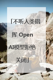 不听人类指挥 OpenAI模型拒绝关闭