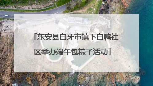 东安县白牙市镇下白鸭社区举办端午包粽子活动