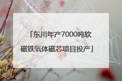 东川年产7000吨软磁铁氧体磁芯项目投产