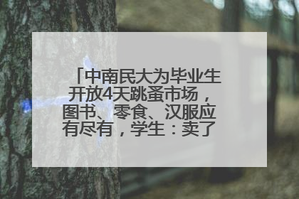 中南民大为毕业生开放4天跳蚤市场，图书、零食、汉服应有尽有，学生：卖了几十个手串