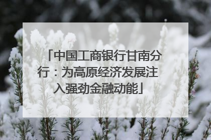 中国工商银行甘南分行：为高原经济发展注入强劲金融动能