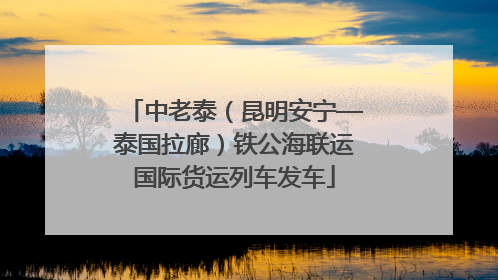 中老泰（昆明安宁—泰国拉廊）铁公海联运国际货运列车发车