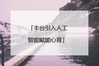 丰台引入人工智能赋能心育