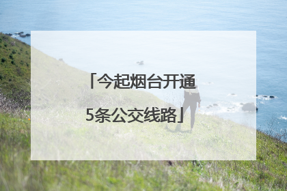今起烟台开通5条公交线路