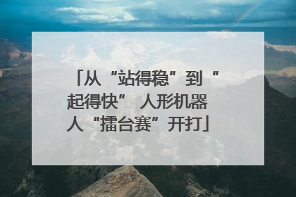 从“站得稳”到“起得快” 人形机器人“擂台赛”开打