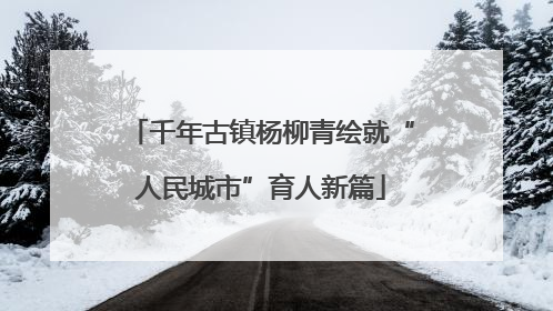 千年古镇杨柳青绘就“人民城市”育人新篇