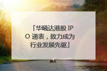 华曦达港股 IPO 递表，致力成为行业发展先驱
