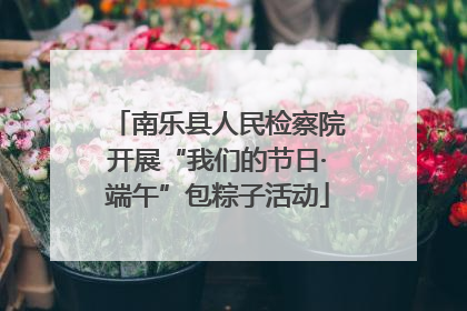 南乐县人民检察院开展“我们的节日·端午”包粽子活动