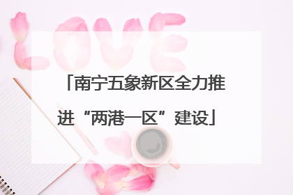 南宁五象新区全力推进“两港一区”建设