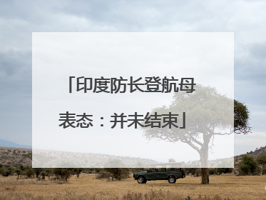印度防长登航母表态：并未结束