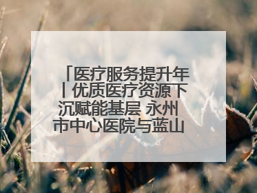 医疗服务提升年丨优质医疗资源下沉赋能基层 永州市中心医院与蓝山县医共体总院共筑健康屏障
