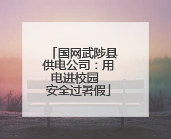 国网武陟县供电公司：用电进校园  安全过暑假