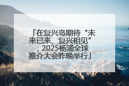 在复兴岛期待“未来已来、复兴相见”，2025杨浦全球推介大会昨晚举行
