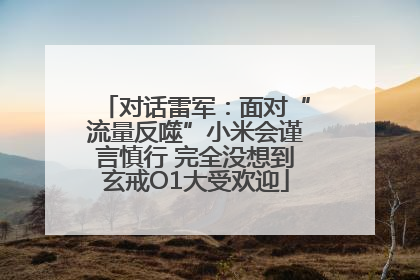 对话雷军：面对“流量反噬”小米会谨言慎行 完全没想到玄戒O1大受欢迎