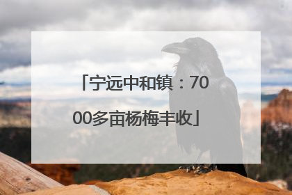 宁远中和镇：7000多亩杨梅丰收