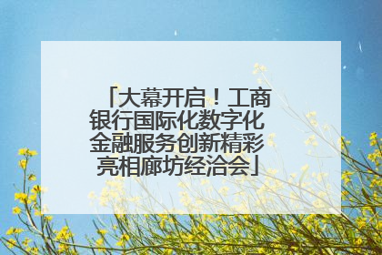 大幕开启！工商银行国际化数字化金融服务创新精彩亮相廊坊经洽会