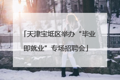 天津宝坻区举办“毕业即就业”专场招聘会