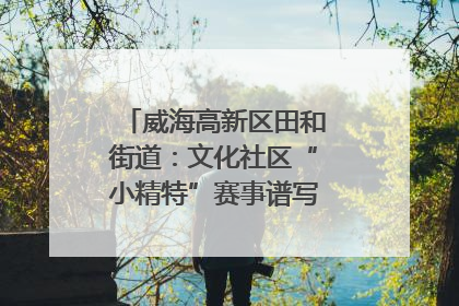 威海高新区田和街道：文化社区“小精特”赛事谱写文化赋能新乐章