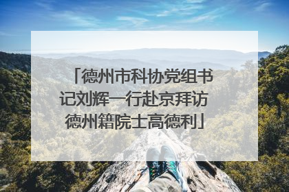 德州市科协党组书记刘辉一行赴京拜访德州籍院士高德利